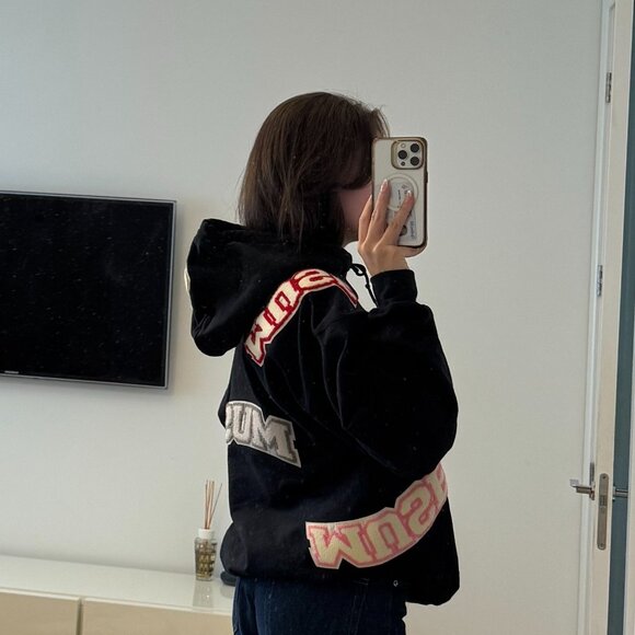 MUSE Limited Edition Letter Patch Hoodie – Black / Oversized Fit - Picture 2 of 5